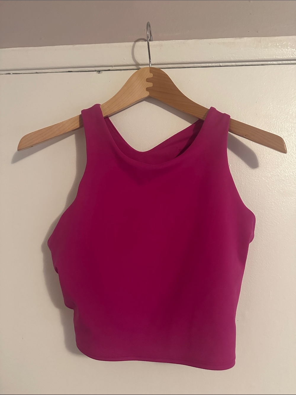 Athleta Magenta Crop Tank Top